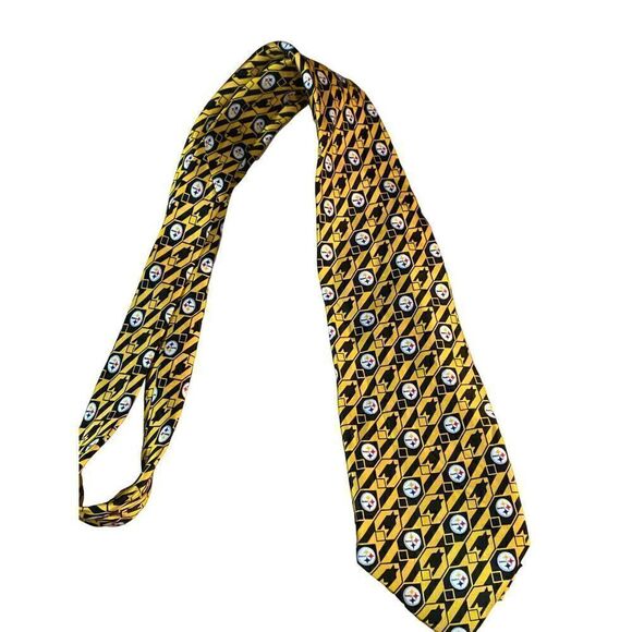 Pittsburgh Steelers Silk Men's Necktie - Picture 7 of 8